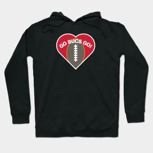 Heart Shaped Tampa Bay Buccaneers Hoodie